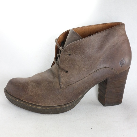 Born Shoes - Rare BORN SHOES Ramsey Barnwood Leather Booties
